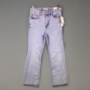 NWT DKNY High Rise Flare Raw Hem Jeans Women 27 Retro-Chic Y2K Boho-Chic Western